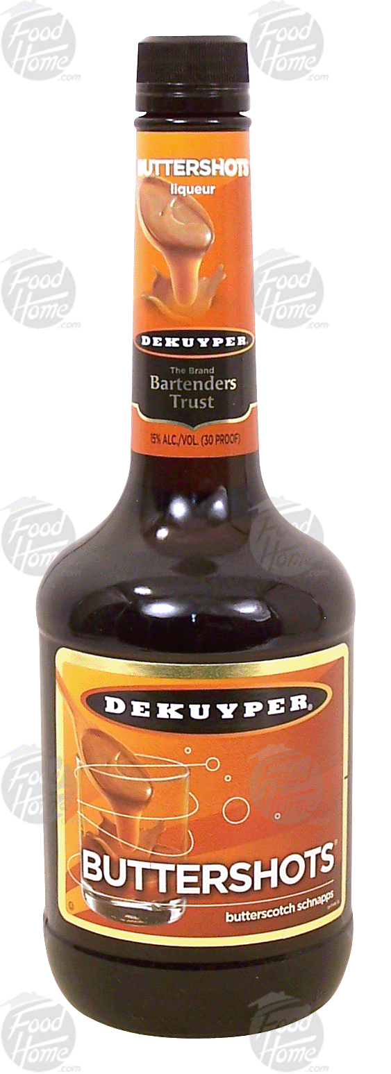 Dekuyper  buttershots butterscotch schnapps liqueur, 15% alc. by vol. Full-Size Picture